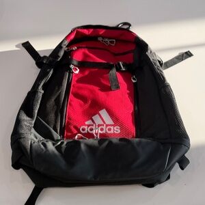 adidas Men's Red and Black Athletic Backpack